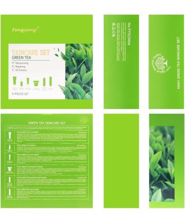 Fengyang 6-in-1 Skincare Set Tea Tree Skin Care Set Tea Skin Care Gift Set Green Tea Skin Care - Buy Online on GoSupps.com