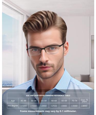 Teraise 3.5x Reading Glasses for Men & Women - Anti-Blue Light Comfortable Fashion Design Robust Computer Glasses with Feather Hinge - International Shipping Available - Buy Online on GoSupps.com