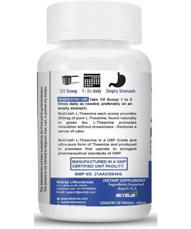 L-Theanine Powder (50 Grams) - Buy Online on GoSupps.com