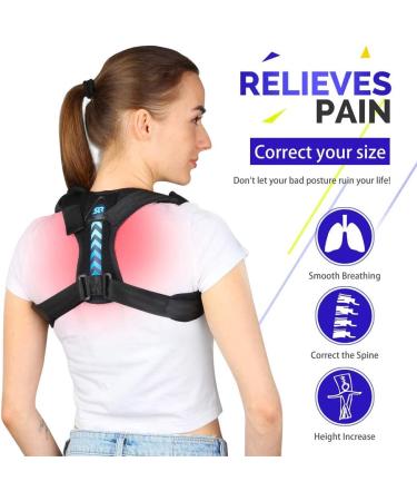 2Pcs Posture Corrector for Men and Women Spinal Support Back Brace Improve Bad Posture Back Shoulder Neck Pain Relief Adjustable Lumbar Shoulder Support Belt Strap Medium - Buy Online on GoSupps.com