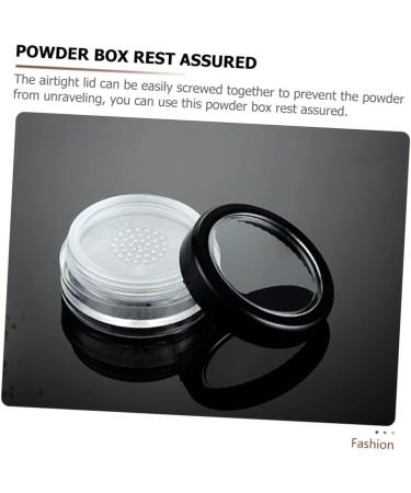 Angoily 4pcs Powder Box Powder Puff Blush for Cheeks Clear Makeup Jar Travel Accessories As Cosmetic - Buy Online on GoSupps.com