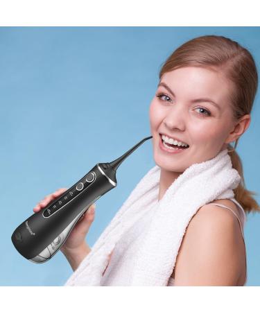 Buy Sawgmore Mouth Shower - Electric Interdental Cleaner with 4 Modes 4 Nozzles IPX7 Waterproof USB Portable Charging - Perfect for Family & Travel (Black) - Buy Online on GoSupps.com