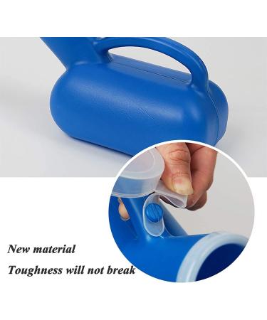Male Urinal 1000ML Male Urinal Portable Mens Potty Pee Bottle Collector Travel Toilet Blue - Buy Online on GoSupps.com