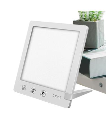 Sunlight Lamp 10000 Lux - 10000 Lux Bright Sunlight Lamps | Foldable Stand Touch Control Home Daylight Lamp with Temperature & Brightness Settings and Timer for Home White