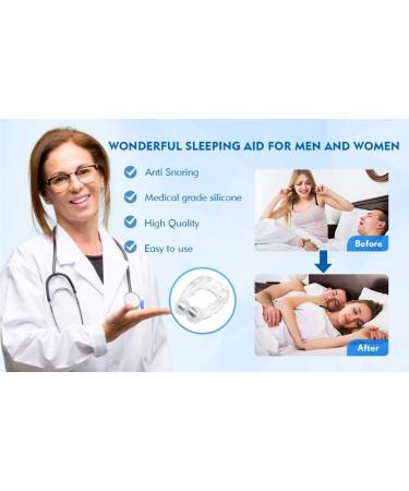Anti Snore Nose Clip - Silicone Magnetic Snoring Solution (5pcs) - Professional Stop Snoring Device for Men and Women - Buy Online on GoSupps.com