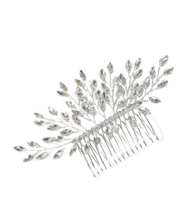 Beatifufu Hair Comb Bridesmaid Hair Accessories Hair Accessories for Women Womens Hair Clips Pearl Hair Barrettes Wedding Tiara Pearl Hair Pin Rhinestone Hair Side Comb Rhinestones