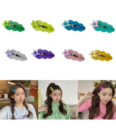 xbiez Colorful Star Shape Hairpins Hot Girls Matte Texture Star Hair Clip Y2k Style Barrettes Cute Star Hair Clip for Teens Dark blue - Buy Online on GoSupps.com