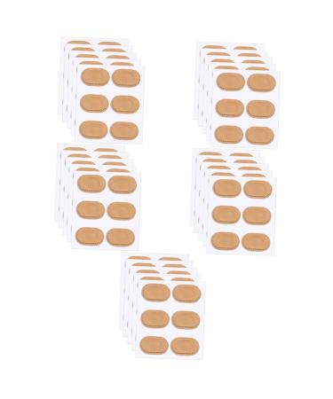 Gatuida 25 Sheets Anti-wear Corn Stickers Calloused Feet Remover Pads Foam Cushions Tape Adhesive Foot Pad Prevention Pads Oval Corn Pads Cotton Protector Breathable