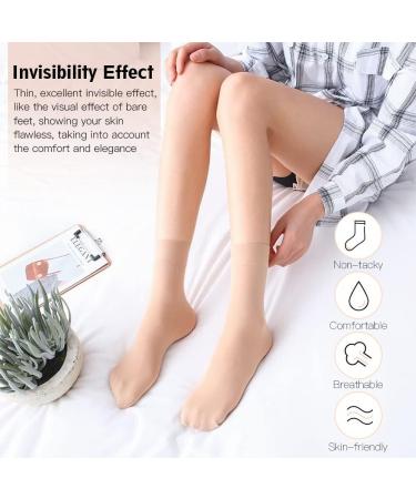 Buy Naveso Tourmaline Ionic Socks - 10 Pair Slimming Health Socks for Women | Body Shaping & Lymphatic Support | Summer Thin Skin Tone Socks - Buy Online on GoSupps.com