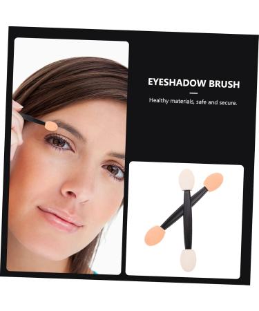 PLAFOPE 200 Pcs Double Ended Eyeshadow Brush Makeup Bulk Sponges Makeup Eyeshadow Plastic Black - Buy Online on GoSupps.com