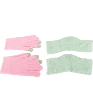 Qukaim Gel Moisturizing Spa Gloves Moisturizing Hand Gloves Pink Gel Touch Screen Gloves Prevent Cracked Skin Green Elbow Cover - Buy Online on GoSupps.com