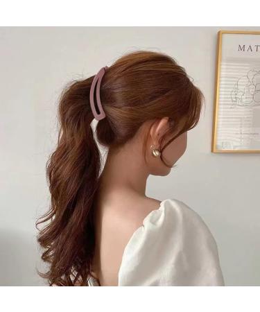 ZSPERKLA 4 Pcs Large Banana Hair Clips for Thick Hair Vintage Banana Clip Non-Slip Matte Ponytail Hair Clip Hair Styling Accessories for Women and Girls - Buy Online on GoSupps.com