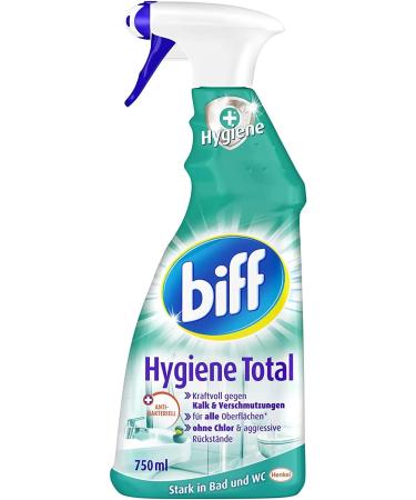 Biff Hygiene Total Bathroom Cleaner - All Surfaces | Pack of 8 (750ml Spray Bottles) - International Shipping Available - Buy Online on GoSupps.com