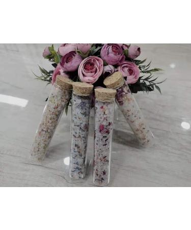 Bath Salts Gift Set with 5 Different and Fascinating Fragrance-Rose Lavender Jasmin Gomphrena globosa Osmanthus 5x100g - Buy Online on GoSupps.com
