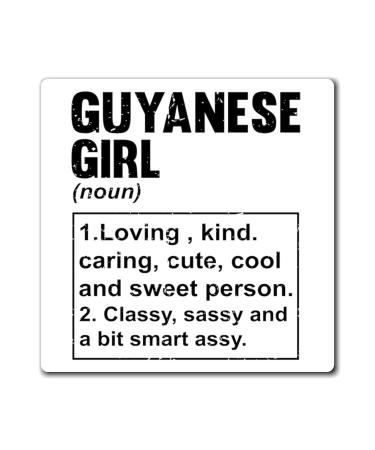 Humorous Guyan girls British nationalism Word Patriotic Patriotism Properties Lovers Magnets 3 " 3" 3 " 3"