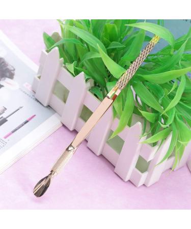 Stainless Steel Nail Pinching Clip with Nail Pusher Nail Shaping Clip Effortless Remover Nail Glue Dead Skin Sculpture Nail Art C Curve(Golden) - Buy Online on GoSupps.com