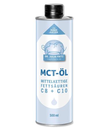 napfcheck MCT oil - medium-chain fatty acids C8 and C10 - for dogs and cats - 500 ml 500 milliliters