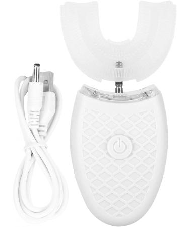 U-Shaped Electric Sonic Toothbrush for Adults | Wireless Charging Tooth Cleaner with Cold Light Teeth Whitening | Oral Care Tool for Travel & Home - White - Buy Online on GoSupps.com
