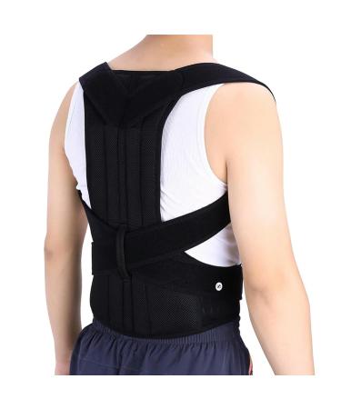 Back Support Belt Orthopedic Posture Corset Back Brace Support Men Back Straightener Round Shoulder black M - Buy Online on GoSupps.com