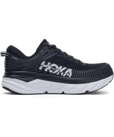 HOKA ONE ONE Men's Bondi 7 Running Shoe - Black White - Size 9 - Buy Online on GoSupps.com