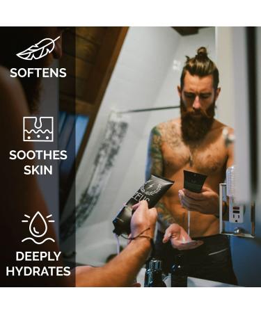 ZEUS Sandalwood Beard Conditioner Wash - 8 oz - Made in USA with Green Tea & Natural Ingredients for Cleansing and Softening - Buy Online on GoSupps.com