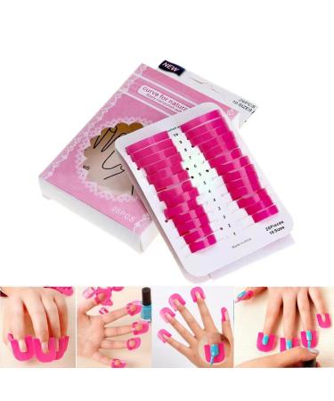 Serena.H 26pcs/set 10 Sizes G Curve Shape Nail Protector Varnish Shield Finger Cover Spill-Proof French Stickers Manicure Nail Art Tools