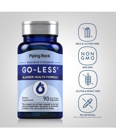 Piping Rock Bladder Control Pills for Women and Men | 90 Capsules | Maximum Strength Formula | Pumpkin Seed Extract | Non-GMO Gluten Free Supplement - Buy Online on GoSupps.com
