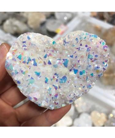 1 Pack of 100-200 Grams Natural Heart Shaped Raw Quartz Crystal Cluster Specimen Rainbow Halo Gemstones Beautiful Crystal Crystal Cluster (Color : 1pc) - Buy Online on GoSupps.com