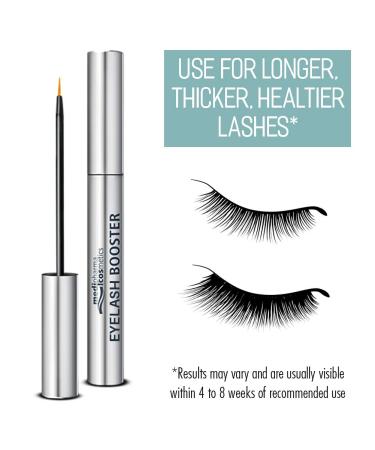 Medipharma Cosmetics Eyelash Booster Serum - Natural Silicon & Paraben Free - Best Lash & Eyebrow Growth Enhancer for Fuller Thicker Healthier Lashes - Buy Online on GoSupps.com