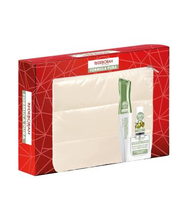 DEBORAH Deborah Milano - Gift Idea Pouch Pure Formula No.01 with Volume and Strength Mascara and Nail Polish Nail Treatment Strengthener