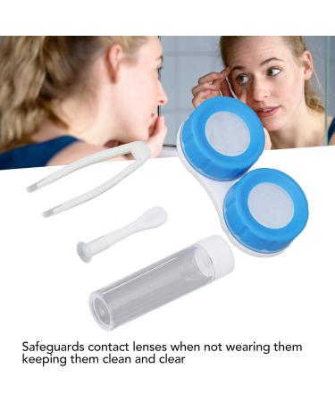 Portable Contact Lens Box Kit Waterproof Travel Contact Lens Case Plastic Material Lightweight with Tweezers for Outdoor for Woman - Buy Online on GoSupps.com