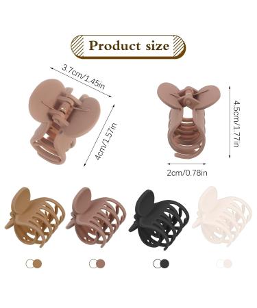 Buy Auidy_6txd Medium Claw Hair Clips - 4 Pack for Women & Girls | Ideal for Thin & Thick Hair - Durable & Stylish - Buy Online on GoSupps.com