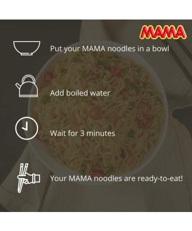 MAMA Instant Noodles Shrimp Tom Yum Flavour 90g Jumbo (Pack of 5) - Buy Online on GoSupps.com