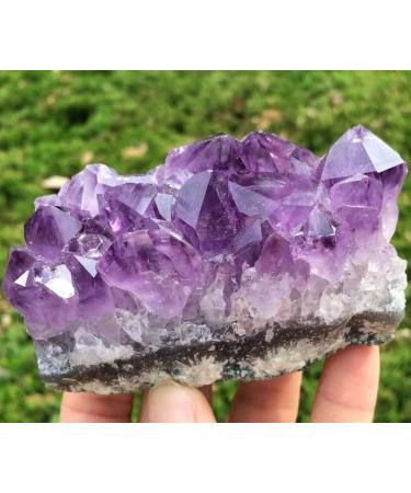 Natural Crystal Rough 150g Natural Amethyst Beautiful Purple Quartz Geode Crystal Cluster Specimen - Buy Online on GoSupps.com