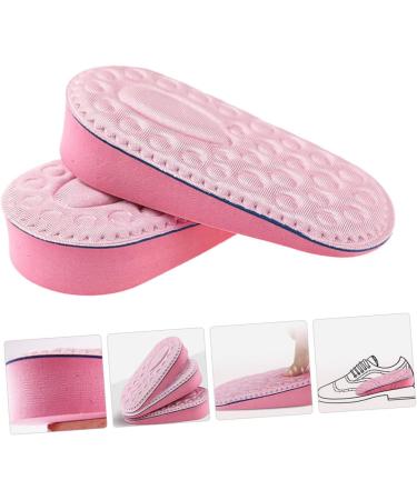 GLEAVI Invisible Heel Lift Insoles for Women - 4 Pairs Breathable Shoe Inserts - Soft Pink Heightening Half Pads for Canvas Shoes (12.5x6x3.5CM - Buy Online on GoSupps.com