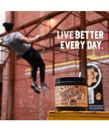 Earth Fed Muscle Transcend Creatine Monohydrate - Pure Creapure 100% Gluten & Soy Free - 5g Per Serving 60 Servings for Muscle Recovery & Energy - Buy Online on GoSupps.com