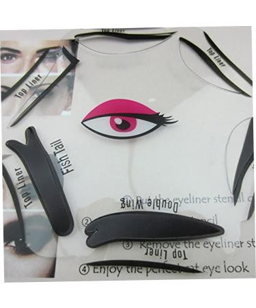Rachlicy 6 in 1 Eyeliner Stencil for Eyes Cat Liner Makeup Tool with Eye Line Guide Template - Buy Online on GoSupps.com