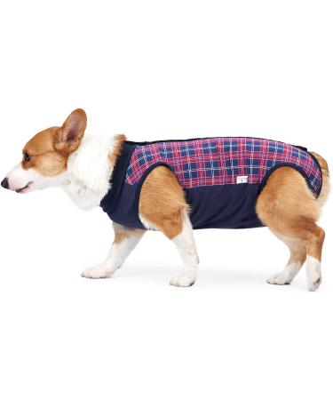 Shop Lianzimau Dog Dividers - Breathable Surgical Skin Protection & Anti-Losing Cone XXL Navy Blue | Ideal E-Collar Alternative - Buy Online on GoSupps.com