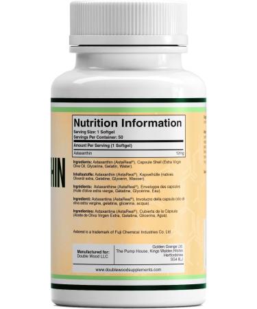 DW Astaxanthin 12mg | 50 Softgel Capsules | High Strength Antioxidant Supplement | Non-GMO & Gluten Free - Buy Online on GoSupps.com