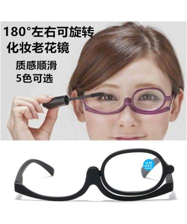 Buy Iynwbjts Anti-Blue Light Reading Glasses & Cosmetic Mirror for Middle-Aged Women - Size 2.50 Black - Buy Online on GoSupps.com