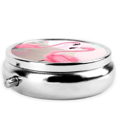 Love Flamingoround Pill Box - 3 Compartment Portable Travel Organizer for Purse & Pocket - Buy Online on GoSupps.com