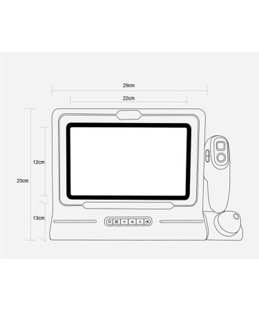 D tecteur de Cuir chevelu 50x/200x d tecteur de Cuir chevelu 11 Pouces 10 Millions de Pixels analyseur de Poils cutan s pour Tester la teneur en Huile du Cuir chevelu B - Buy Online on GoSupps.com
