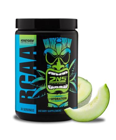 2nd Nature Supplements BCAA Honeydew 30 Servings 12.6 Oz 9 G Branched Chain Amino Acids Supports Muscle Growth Recovery & Endurance Replenishes Electrolytes No Sugars or Colors Added