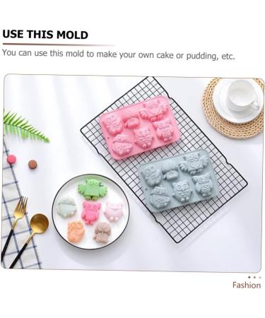 Milisten 4 Pcs Baking Cake Mold Homemade Soap Candle Silicone De para Gelatinas Owl Soap Molds Ice Cube Mold Roasting Pan Kitchen Baking Tool Silica Gel Baking Utensils Household 19.9x13.8cmx2pcs Bluex2pcs - Buy Online on GoSupps.com
