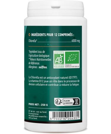 Organic Chlorella 500mg - 500 tablets - Buy Online on GoSupps.com