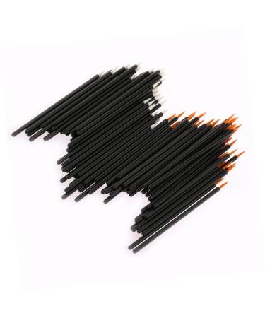 AUTSUPPL 100pcs Cosmetics Brush Gel Liner Brush Lash Brush Tool Eyes Makeup Brush Cosmetic Brush White 10X0.5X0.5cm White