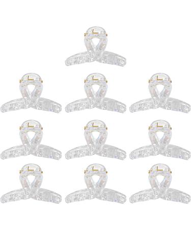 10 Pack Acrylic Hair Pins DIY Hair Accessories Hair Clamp Hair Barrette Clear Hair Grips Acrylic Material For Children DIY Hair Accessories - Buy Online on GoSupps.com