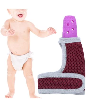 Baby Teether Chew Toy - Safe Silicone Thumb Sleeve for Infants - Soothing Pink Teething Gift - Buy Online on GoSupps.com