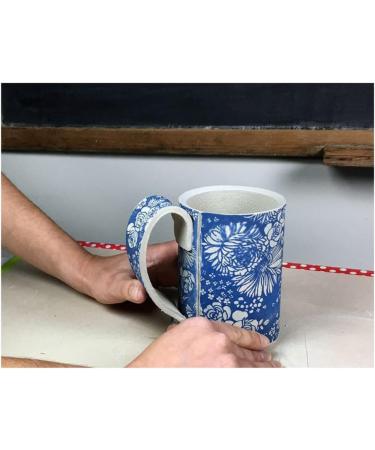 Ceramic Decals Transfer Paper Set - 6Pcs Flower Designs for Pottery & Ceramics - Buy Online on GoSupps.com