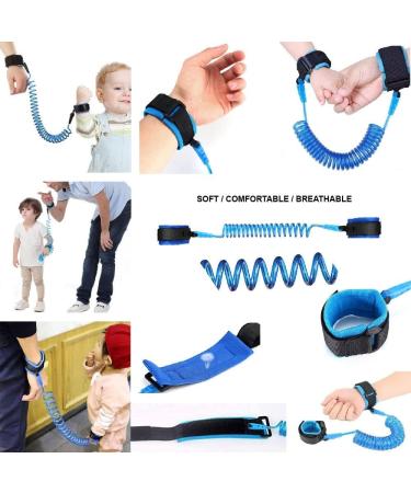 OrionMart Anti Lost Wrist Link Belt for Toddlers - Baby Blue - Extendable up to 150cm - Safety Leash for Boys & Girls - Buy Online on GoSupps.com